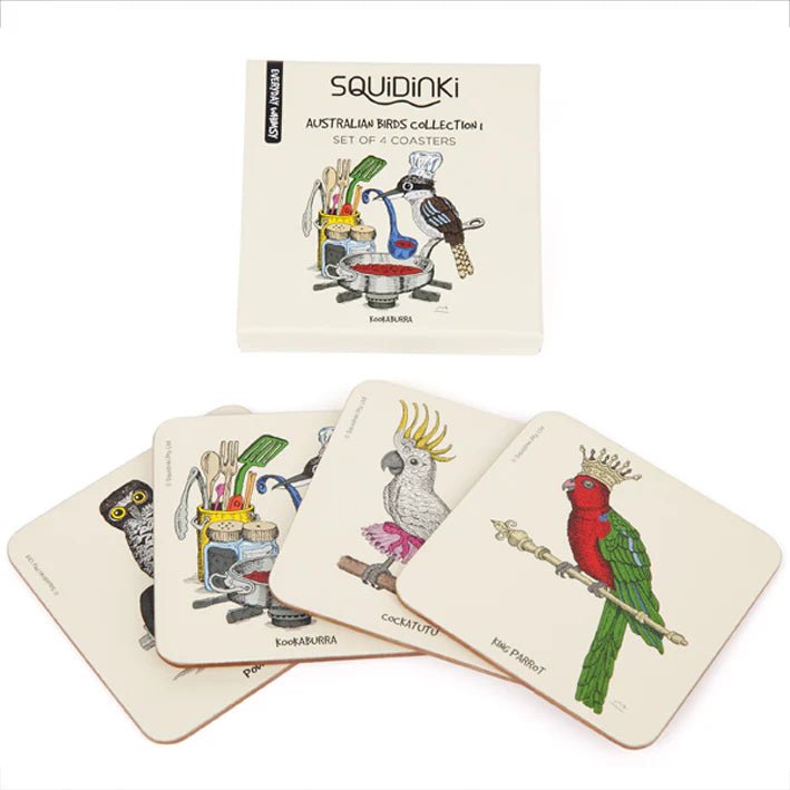 Coaster Sets: Australian Bird Collection - Mu Shop