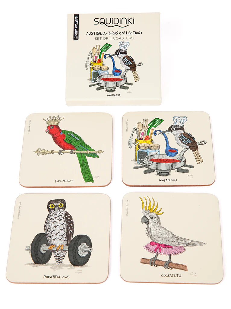 Coaster Sets: Australian Bird Collection - Mu Shop
