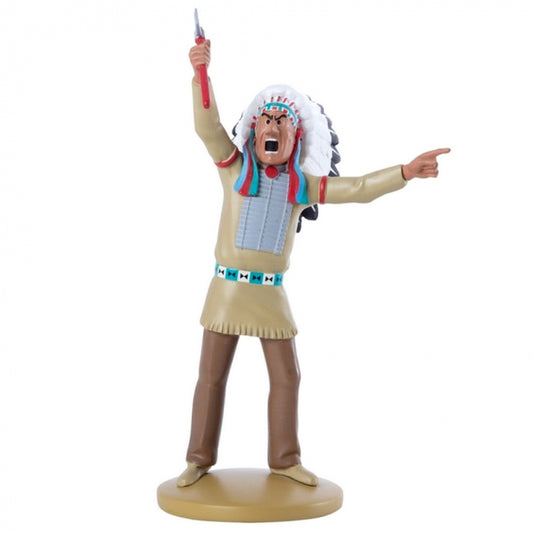 FIGURINE RESIN: The Great American Indian Chief 13cm