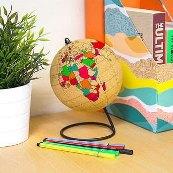 Colour In Cork Globe - Mu Shop