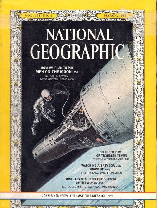 Vintage National Geographic Magazine March 1964