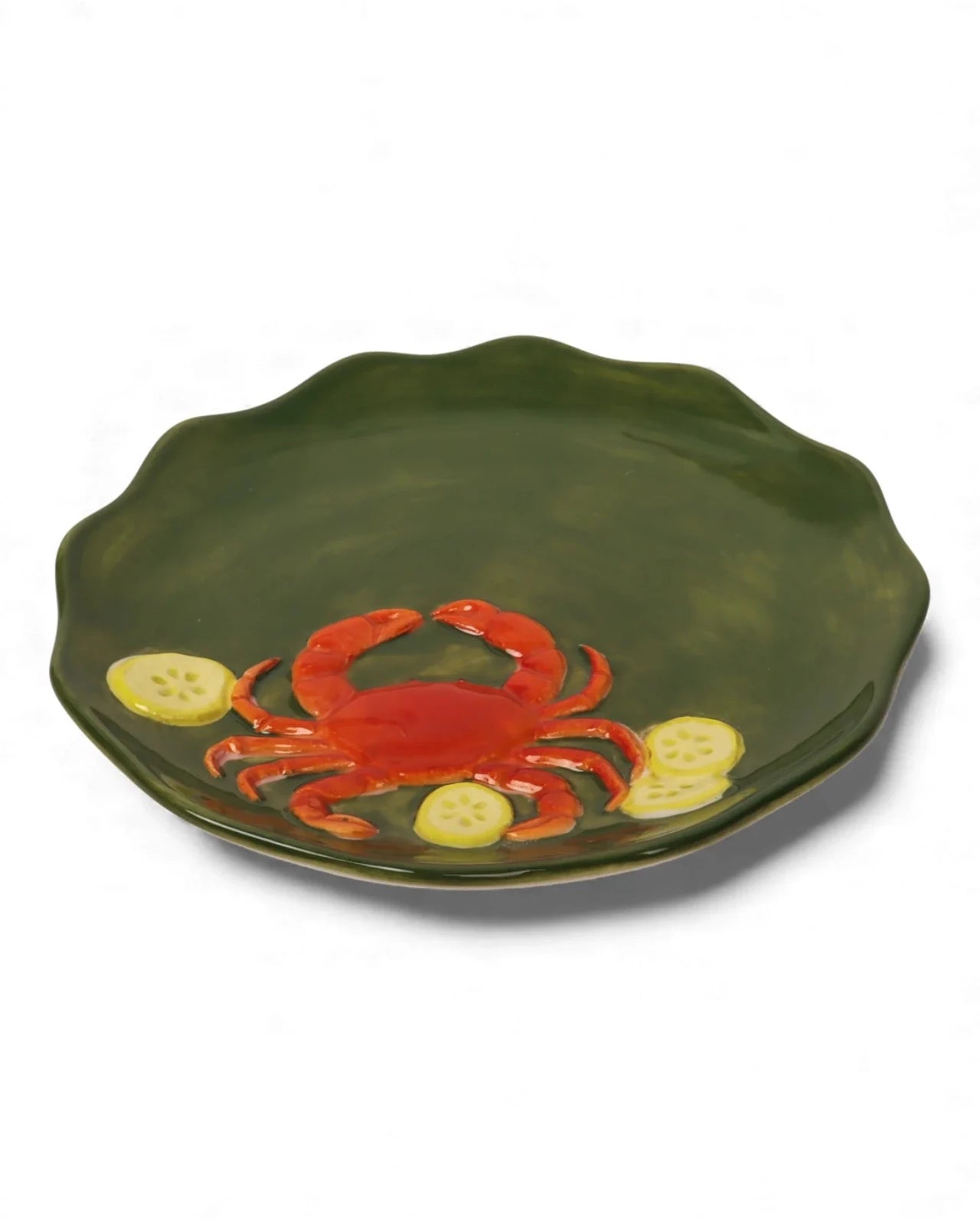 Crab Stoneware Plate 16cm - Mu Shop