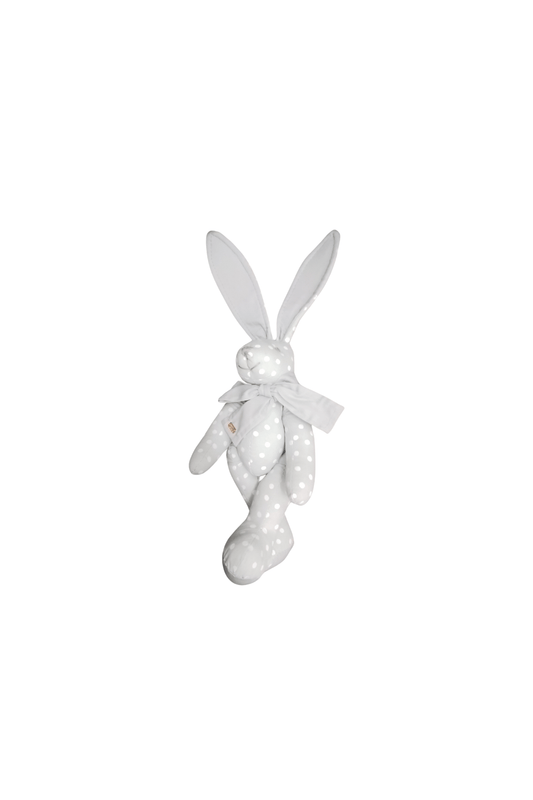 Cute Bunny Plush Keyring - blue gray - Mu Shop