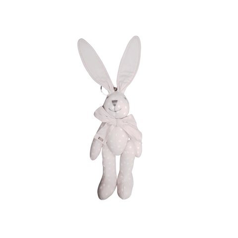 Cute Bunny Plush Keyring - pink - Mu Shop