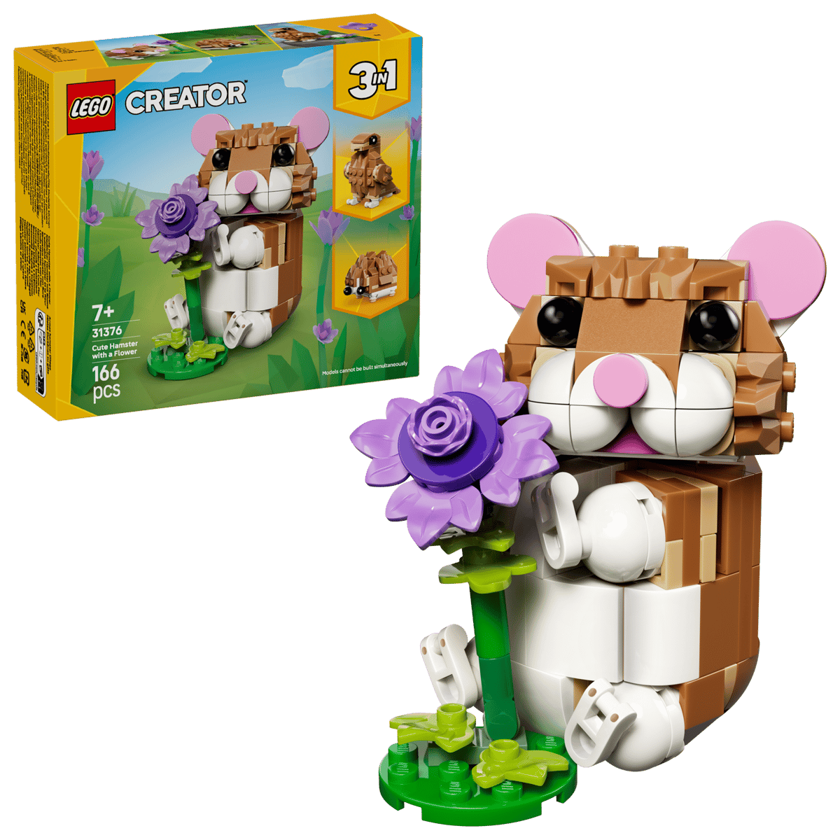 Cute Hamster with a Flower - Mu Shop