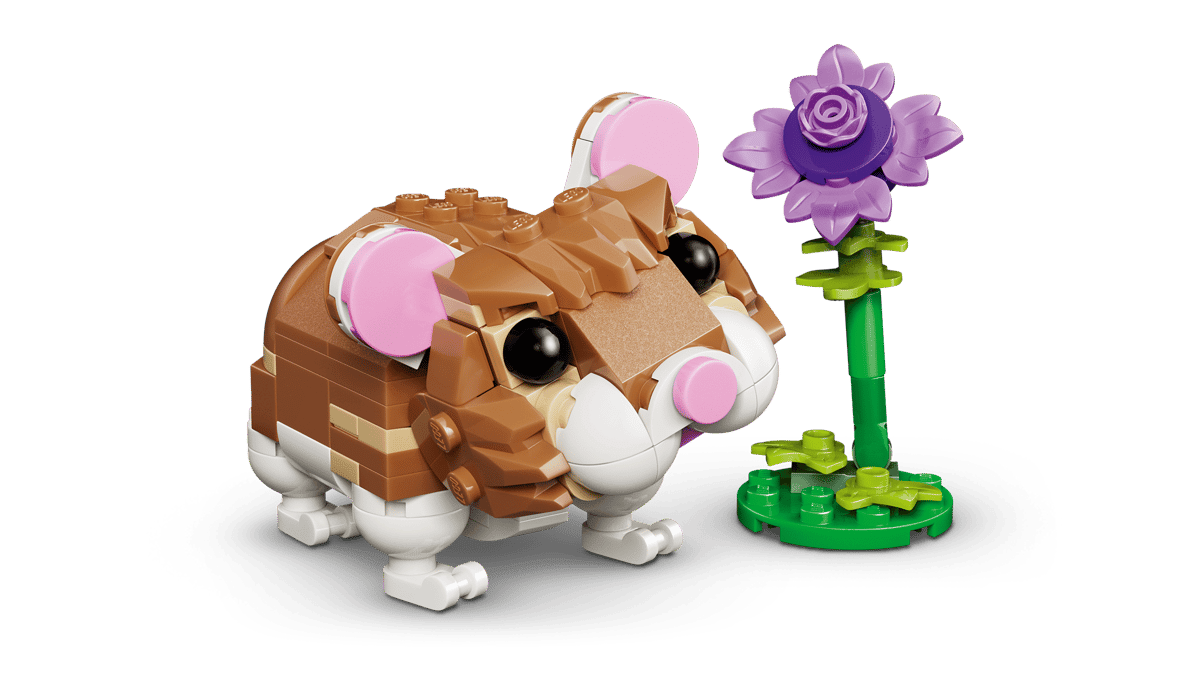 Cute Hamster with a Flower - Mu Shop
