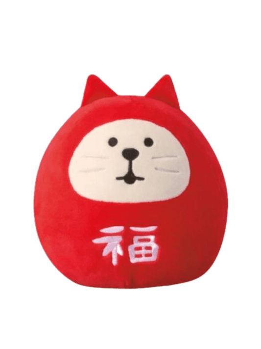 Decole Concombre Puffy Mascot - Lucky Cat Daruma Medium - Mu Shop