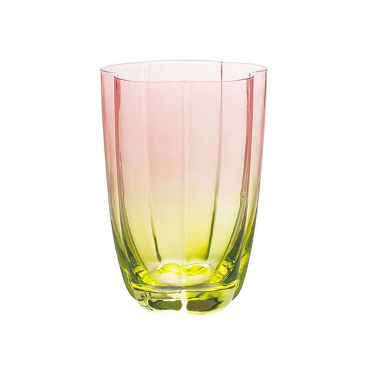 Decole Flower Glass Cup Pink Medium - Mu Shop