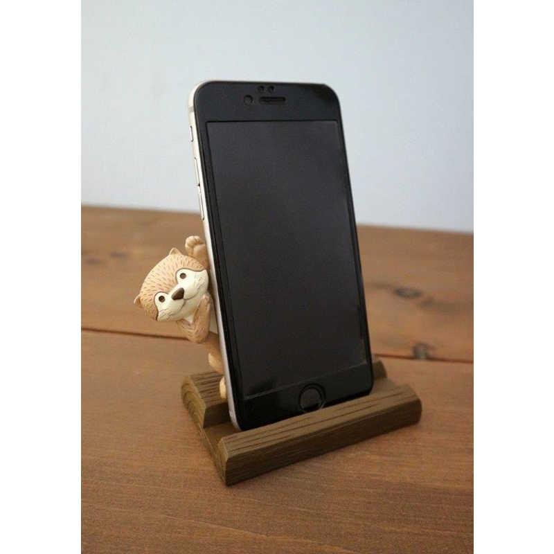 Decole Peeking Otter Smartphone Stand - Chocolate - Mu Shop