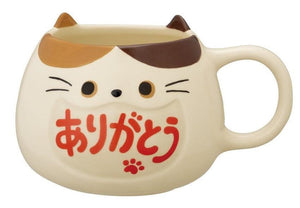 Decole Thank you Mug - Calico Cat - Mu Shop