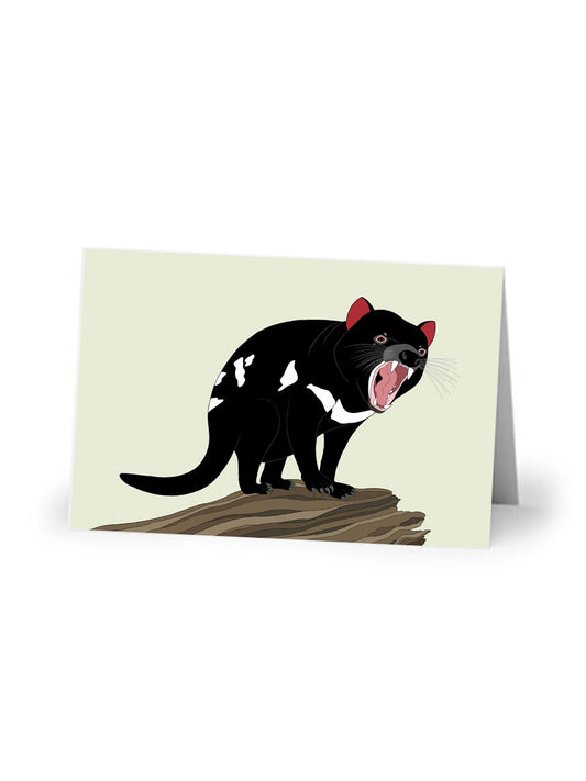 Australian Animal Card - Tasmanian Devil
