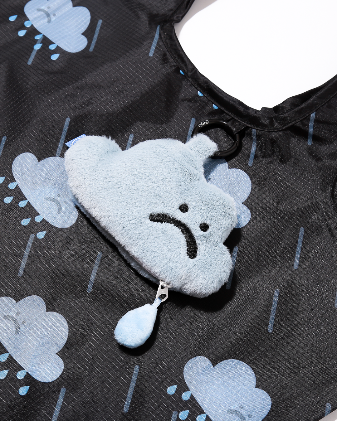 Sad Cloud Plushie Large Reusable Bag