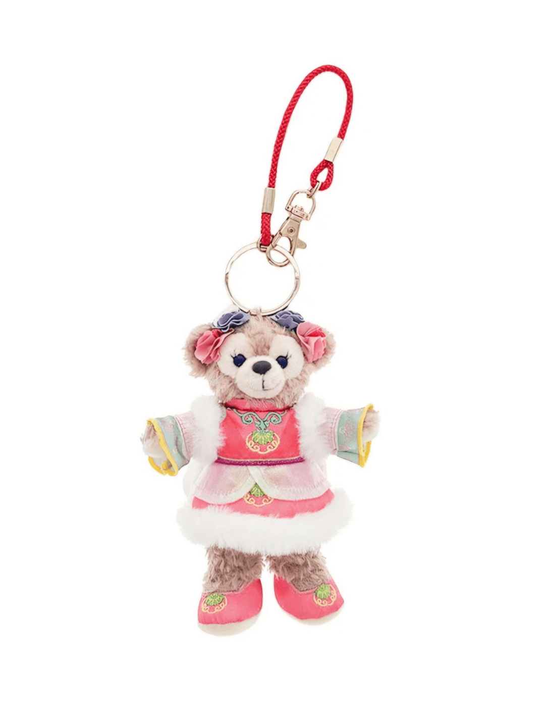 Duffy and Friends Plush Bag Key Charm 13cm 2025 Chinese New Year Hong Kong Disneyland - Mu Shop