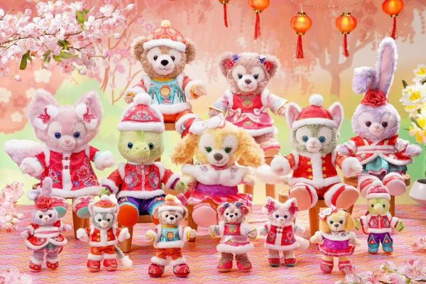 Duffy Plush Bag Charm 13 cm 2025 Chinese New Year Hong Kong Disneyland - Mu Shop