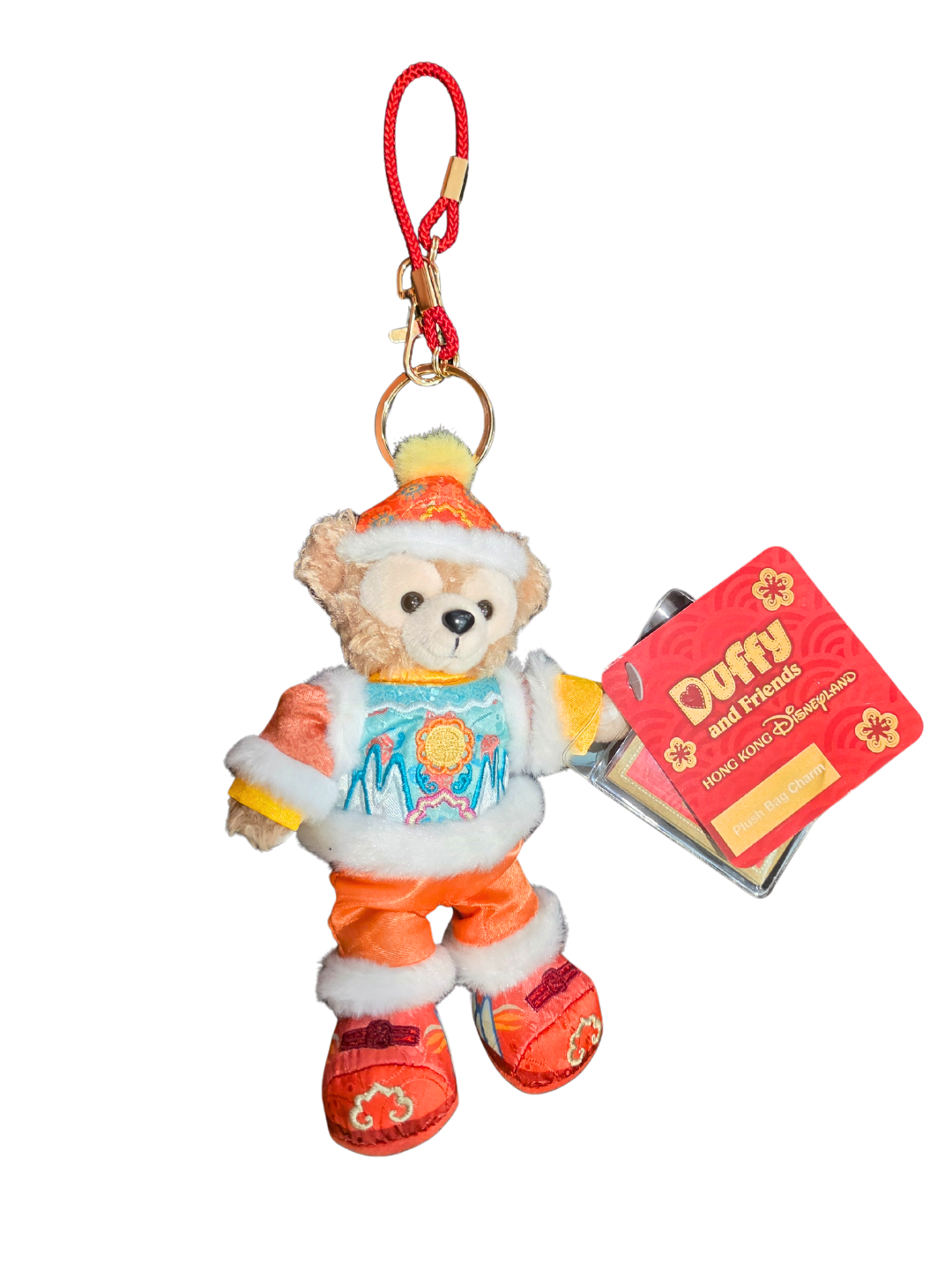 Duffy Plush Bag Charm 13 cm 2025 Chinese New Year Hong Kong Disneyland - Mu Shop