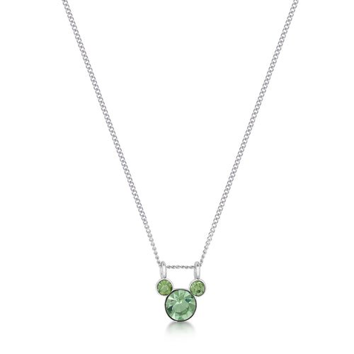 ECC DISNEY MICKEY AUGUST BIRTHSTONE NECKLACE - Mu Shop
