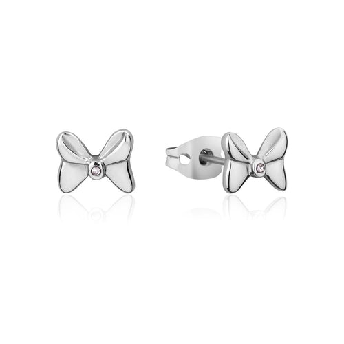 ECC DISNEY MINNIE MOUSE BOW CRYSTAL STUD EARRINGS - Mu Shop