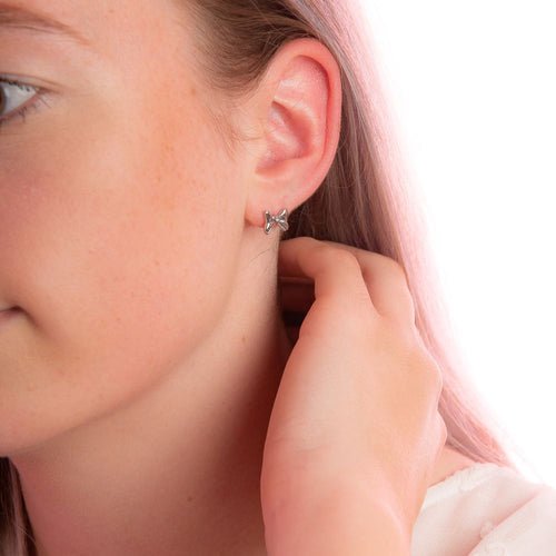 ECC DISNEY MINNIE MOUSE BOW CRYSTAL STUD EARRINGS - Mu Shop