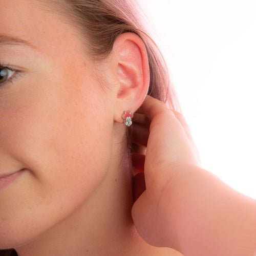 ECC DISNEY MINNIE MOUSE ENAMEL STUD EARRINGS - Mu Shop