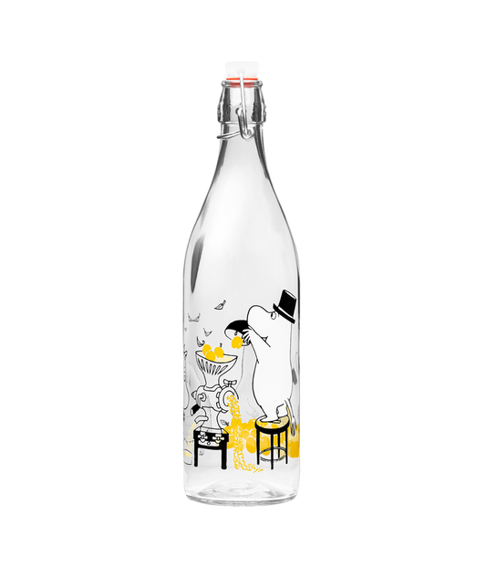 Moomin Fruits Glass Bottle 1L