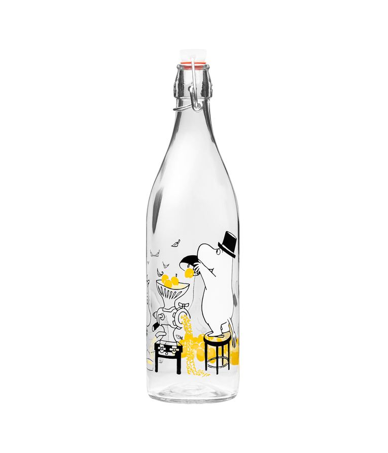 Moomin Fruits Glass Bottle 1L