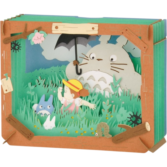 My Neighbor Totoro - Walking in the Fields Paper Theater Diorama Scene
