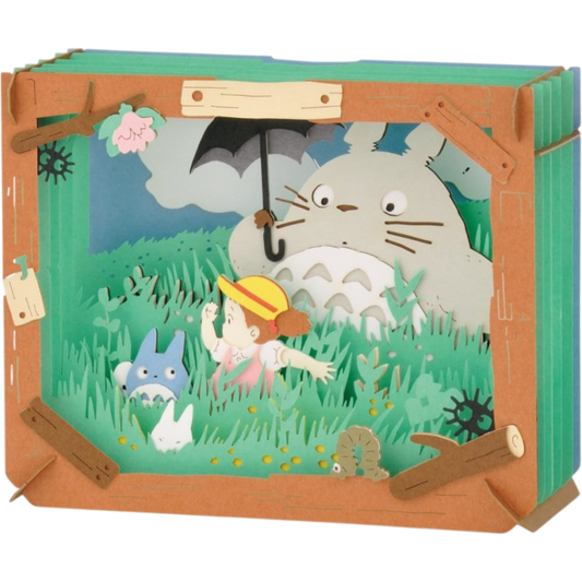 My Neighbor Totoro - Walking in the Fields Paper Theater Diorama Scene