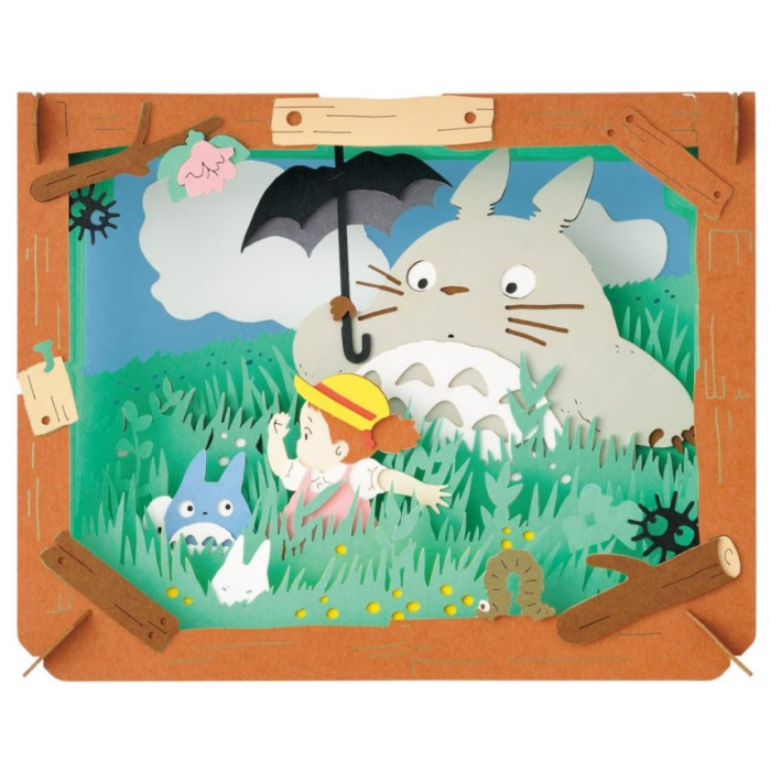 My Neighbor Totoro - Walking in the Fields Paper Theater Diorama Scene