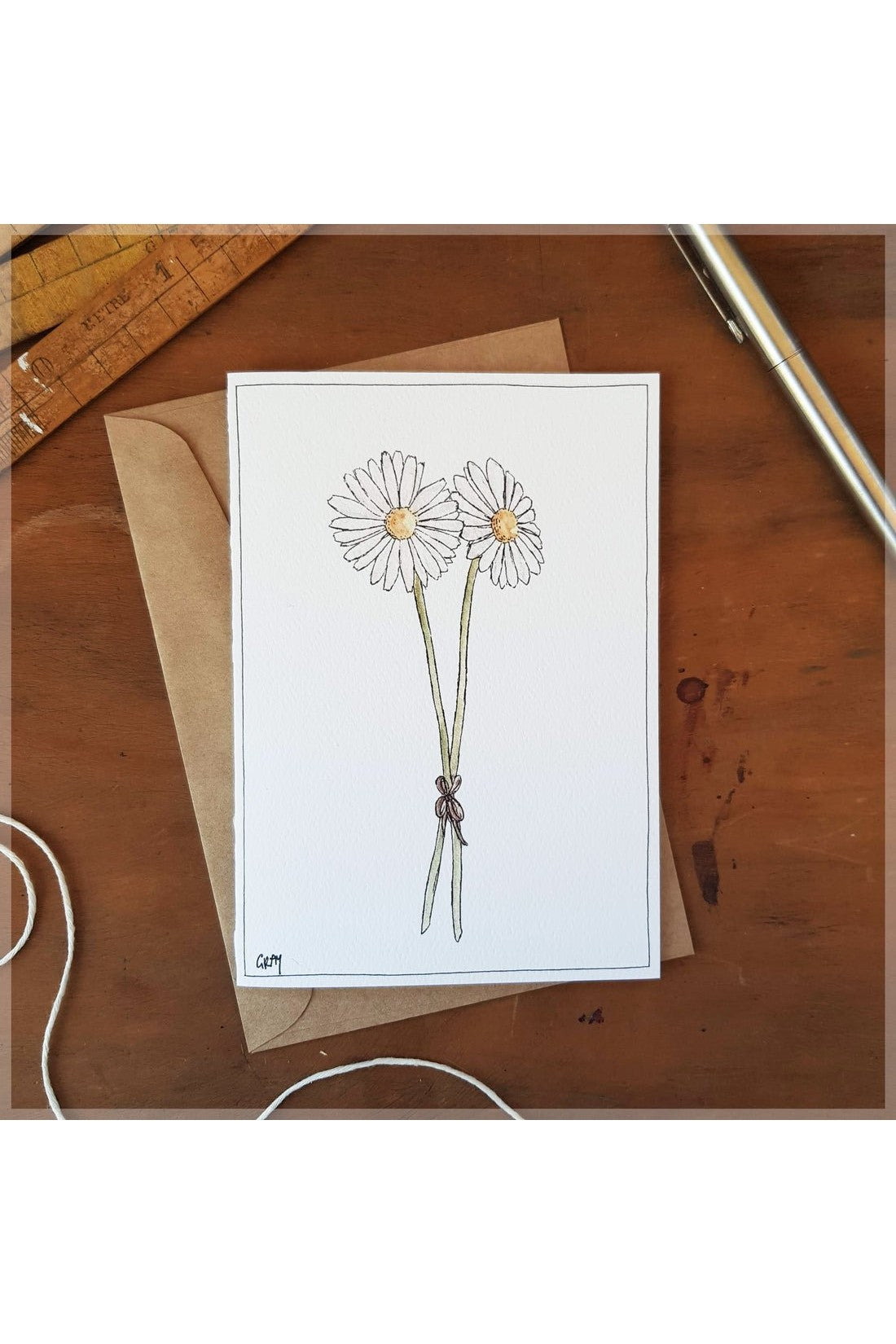 ERLENMEYER ART Daisies - Greeting Card - Mu Shop