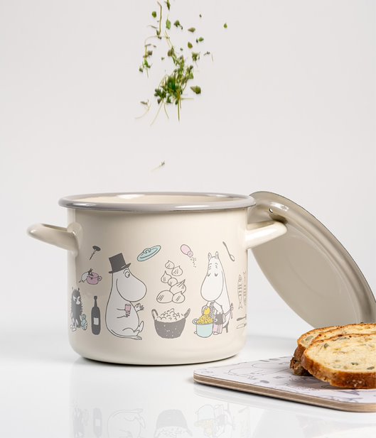 Moomin Bon Appétit Enamel Pot with Lid 2.5L - view 5