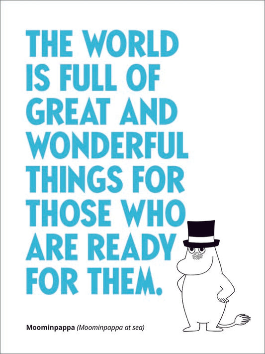 2-Fold Letterpress Card – Moomin “The World”