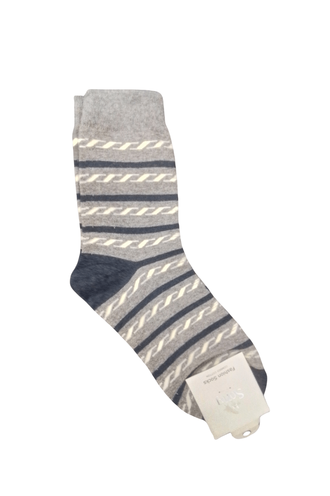 Fashion Adult Crew Socks - Grey - Mu Shop