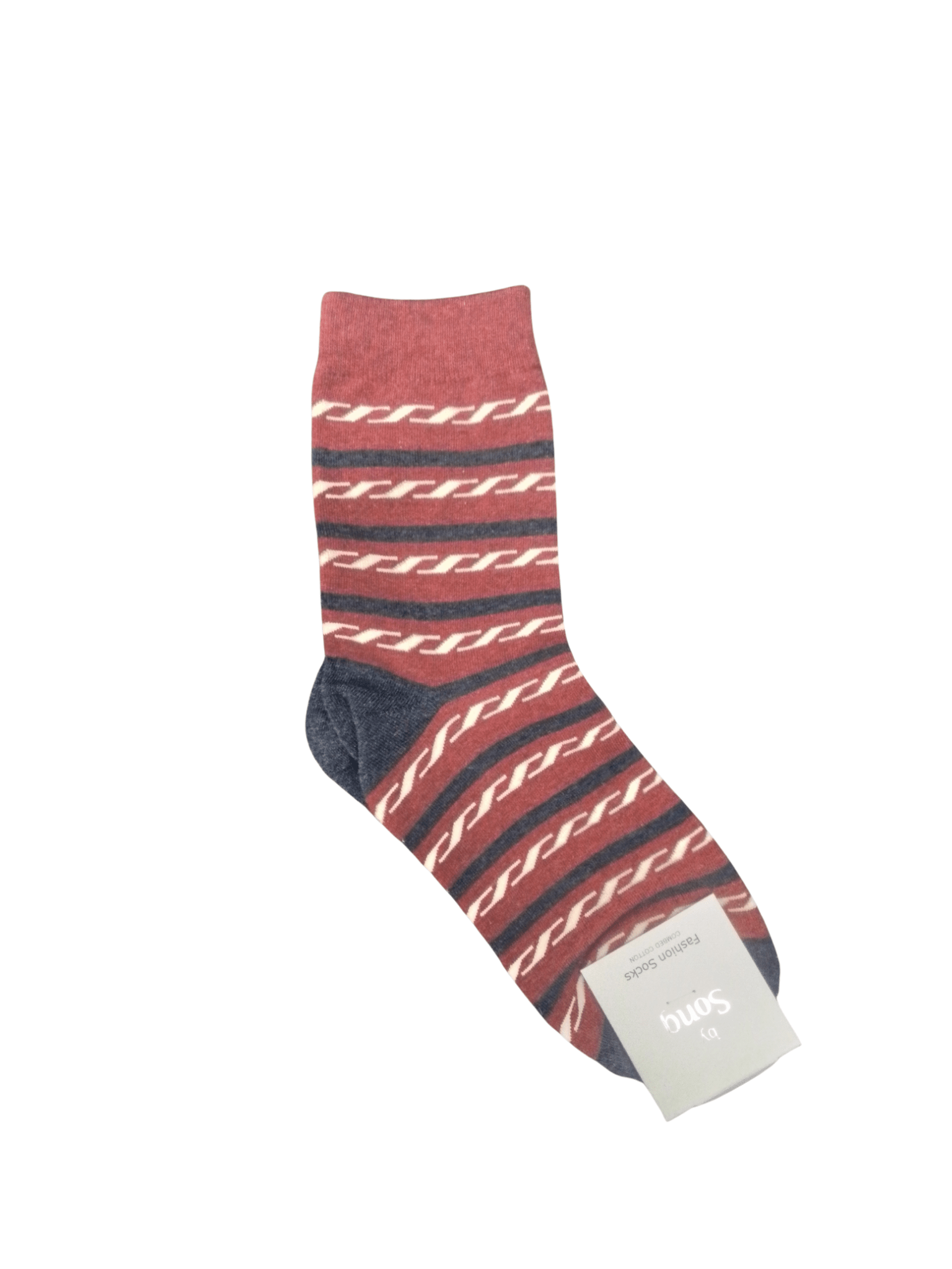 Fashion Adult Crew Socks - Red - Mu Shop