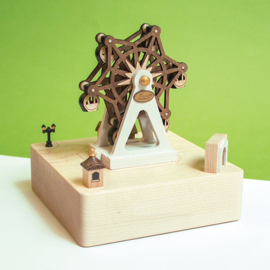 Ferris Wheel Amusement Park - City Wooden Music Box - Mu Shop