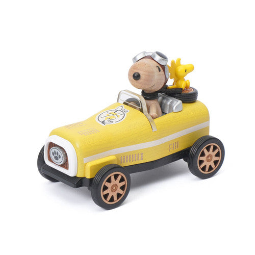 Snoopy and Woodstock 75th Anniversary driving car music box
