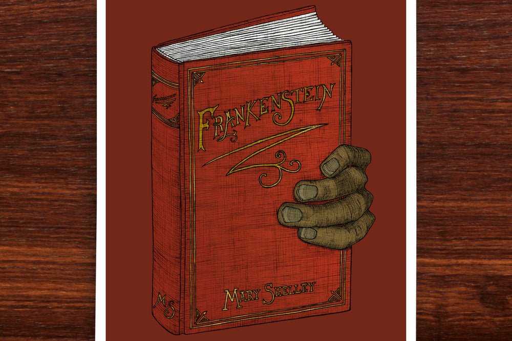 Frankenstein – Book Artwork (A5) - Mu Shop
