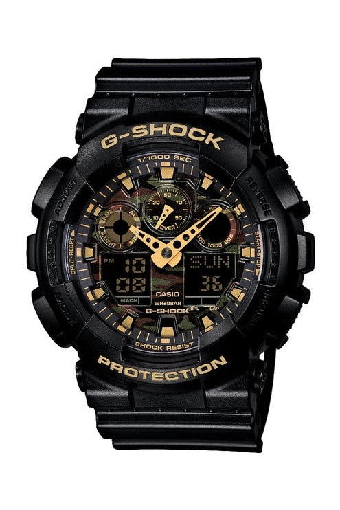 G - Shock Camouflage Black/Gold Watch - Mu Shop