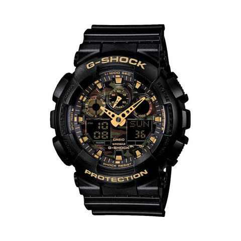 G - Shock Camouflage Black/Gold Watch - Mu Shop