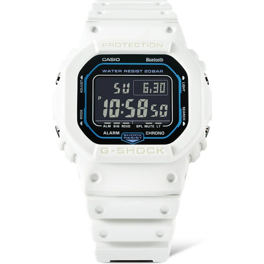 G SHOCK DW - B5600 SCI - FI WORLD White Dig Watch - Mu Shop