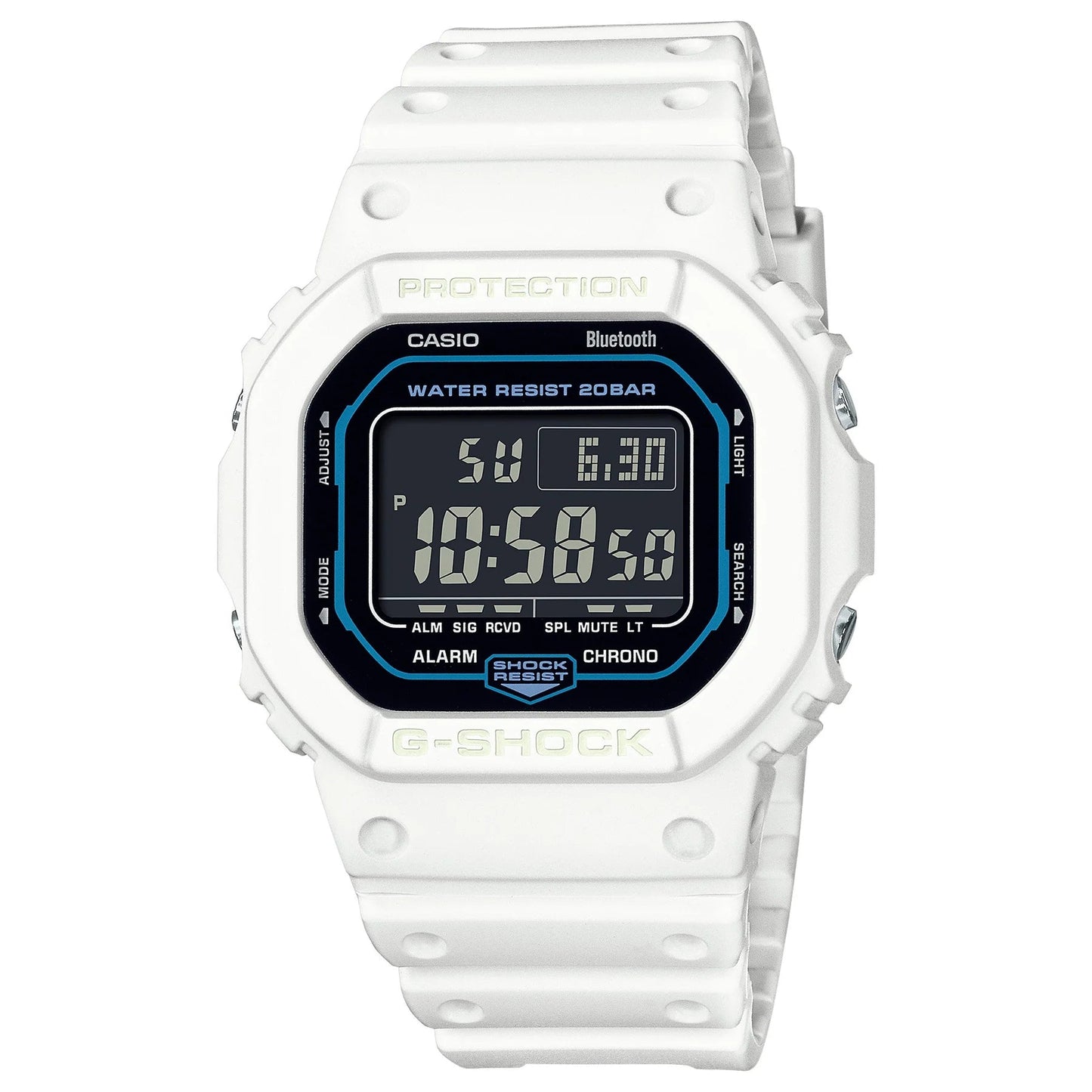 G SHOCK DW - B5600 SCI - FI WORLD White Dig Watch - Mu Shop