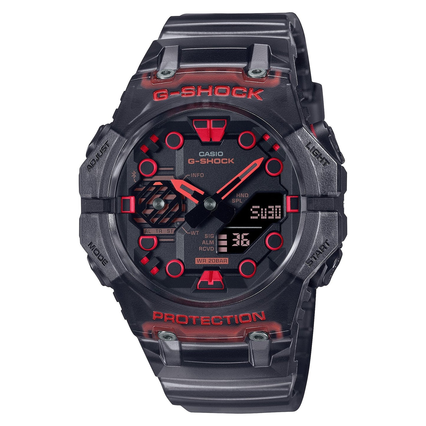 G SHOCK GA - B001 DUO BLE Combi Red Black Watch - Mu Shop