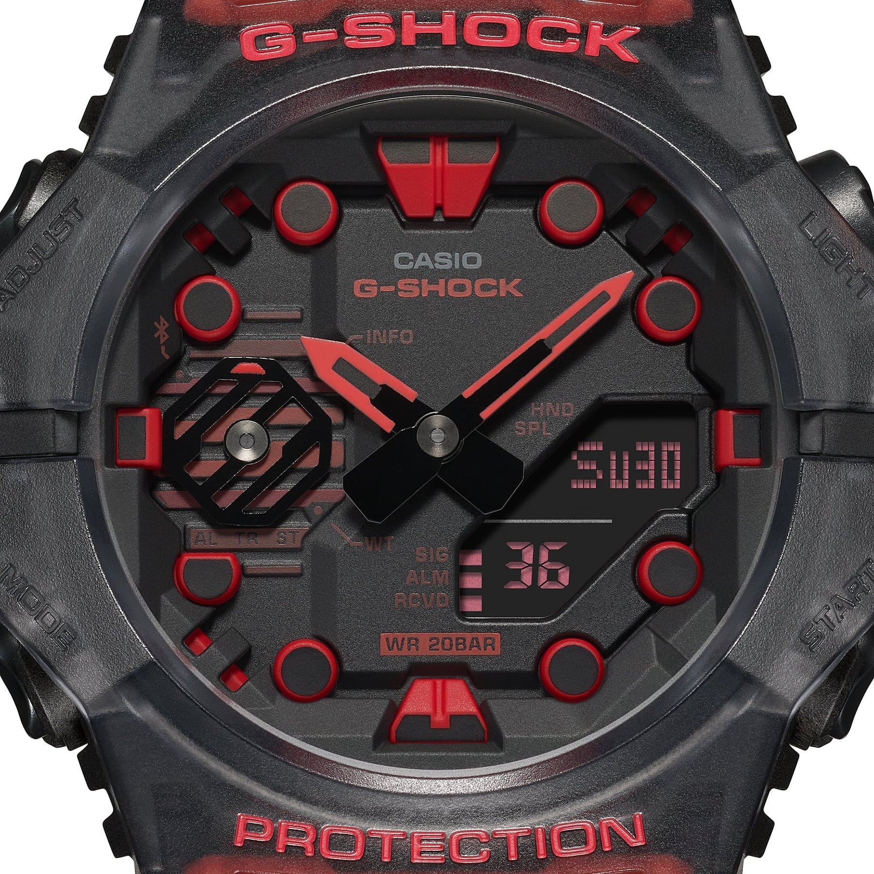 G SHOCK GA - B001 DUO BLE Combi Red Black Watch - Mu Shop