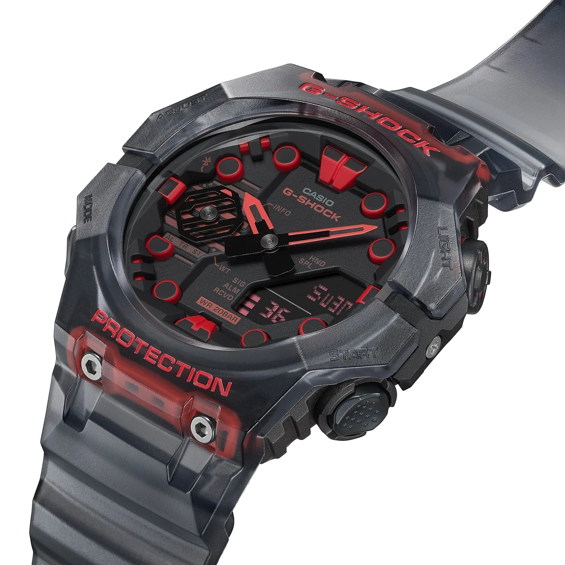 G SHOCK GA - B001 DUO BLE Combi Red Black Watch - Mu Shop