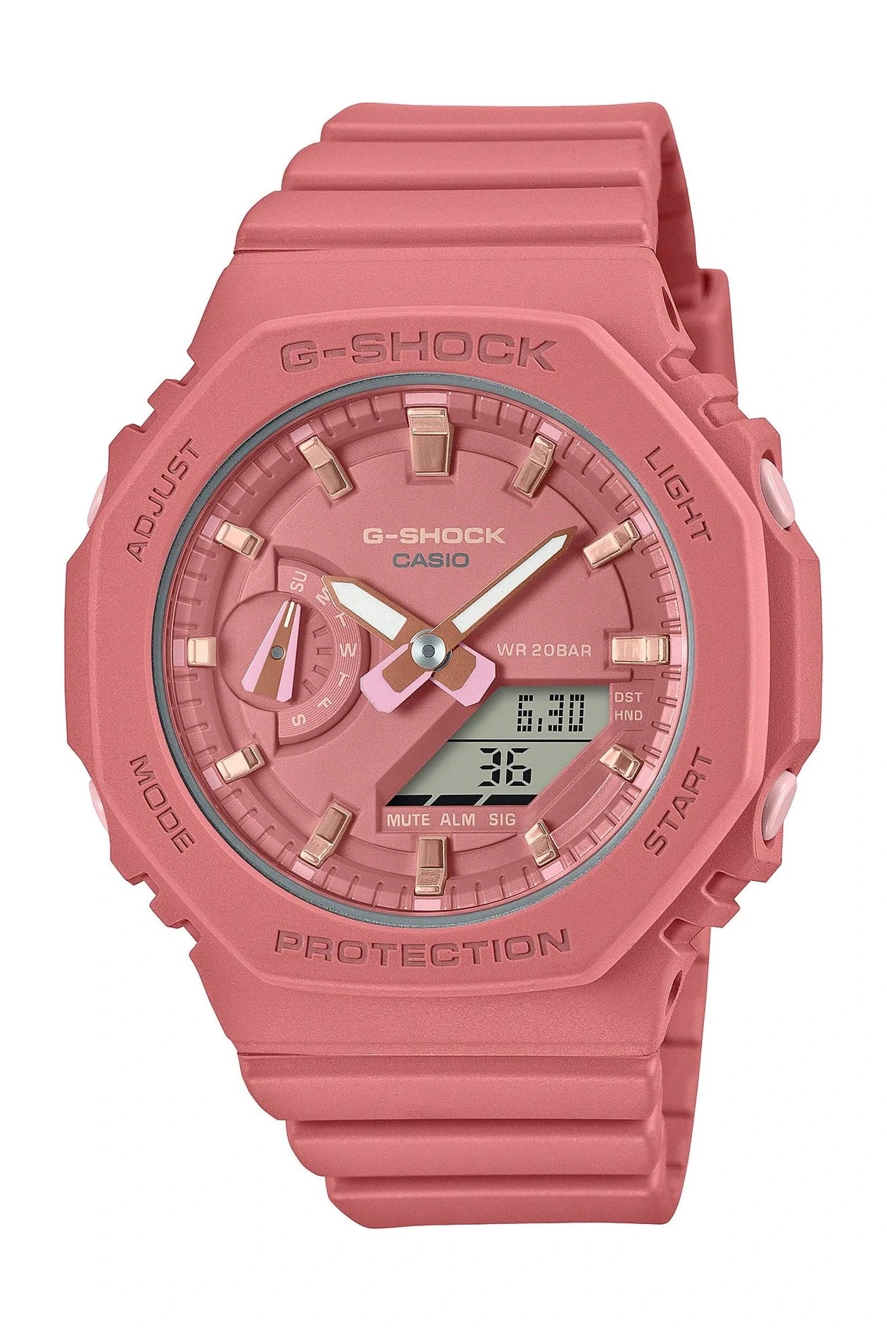 G Shock Mid - Size Peach CasiOak S/Watch - Mu Shop