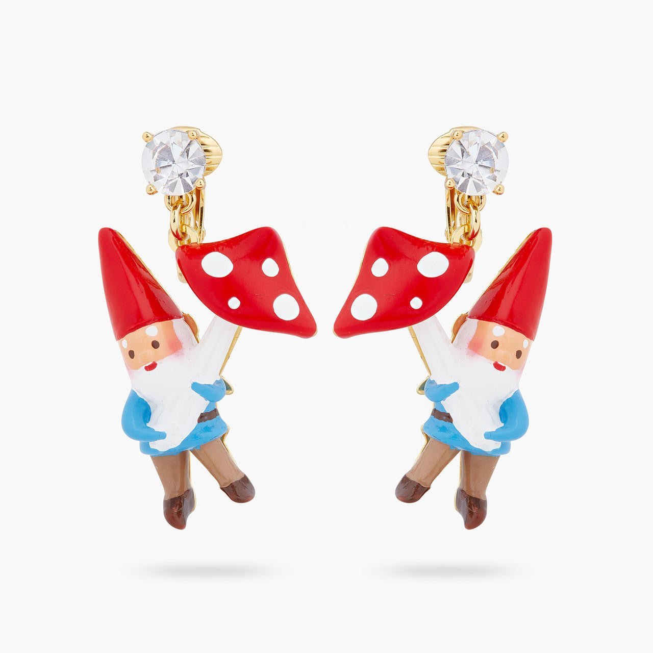 GARDEN GNOME AND MUSHROOM EARRINGS  - Mu Shop