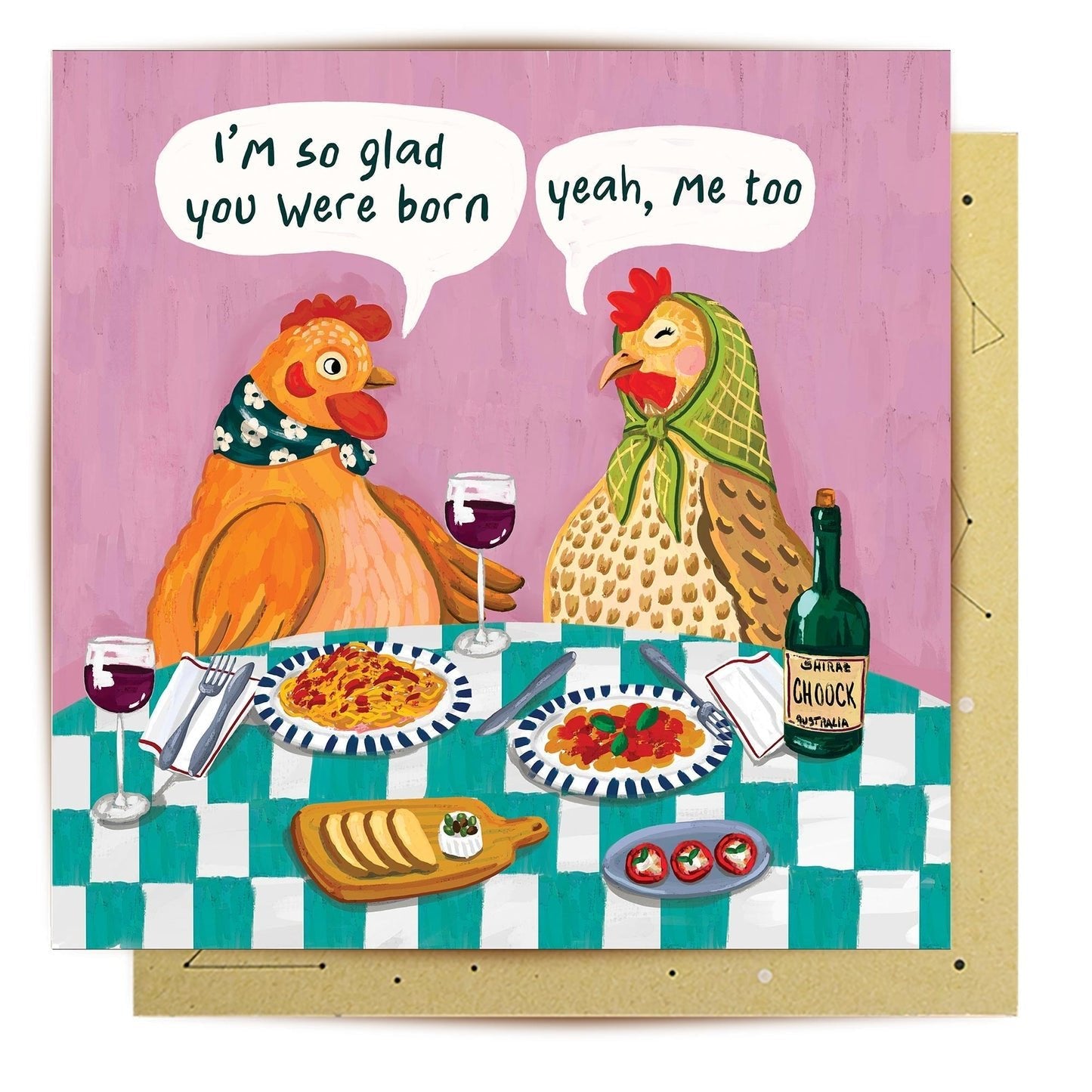 Glad You Were Born Greeting Card - Mu Shop