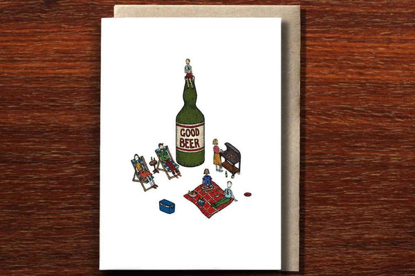 Good Beer - Greeting Card - Mu Shop