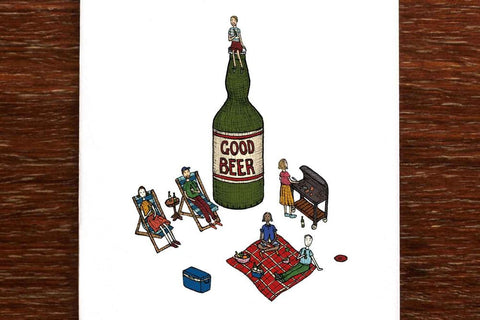 Good Beer - Greeting Card - Mu Shop