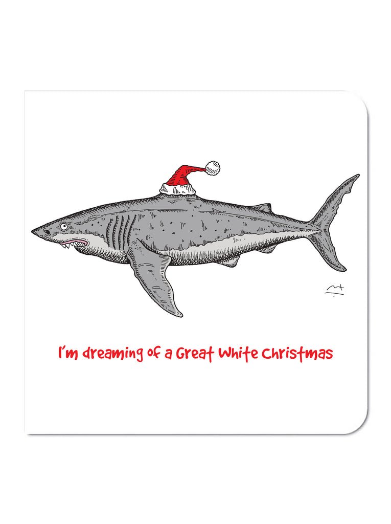 Great White Christmas Card - Mu Shop