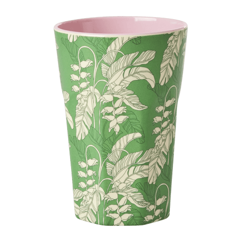 Green Paradise Print - Tall Melamine Cup - Mu Shop
